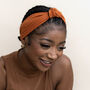 Knotted Satin Lined Wide Headband 'Gifts For Her', thumbnail 5 of 6