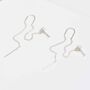 Sterling Silver Heart Threader And Chain Studs, thumbnail 5 of 6