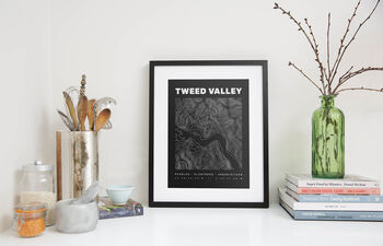 Tweed Valley Forest Park Contours Art Print, 3 of 6