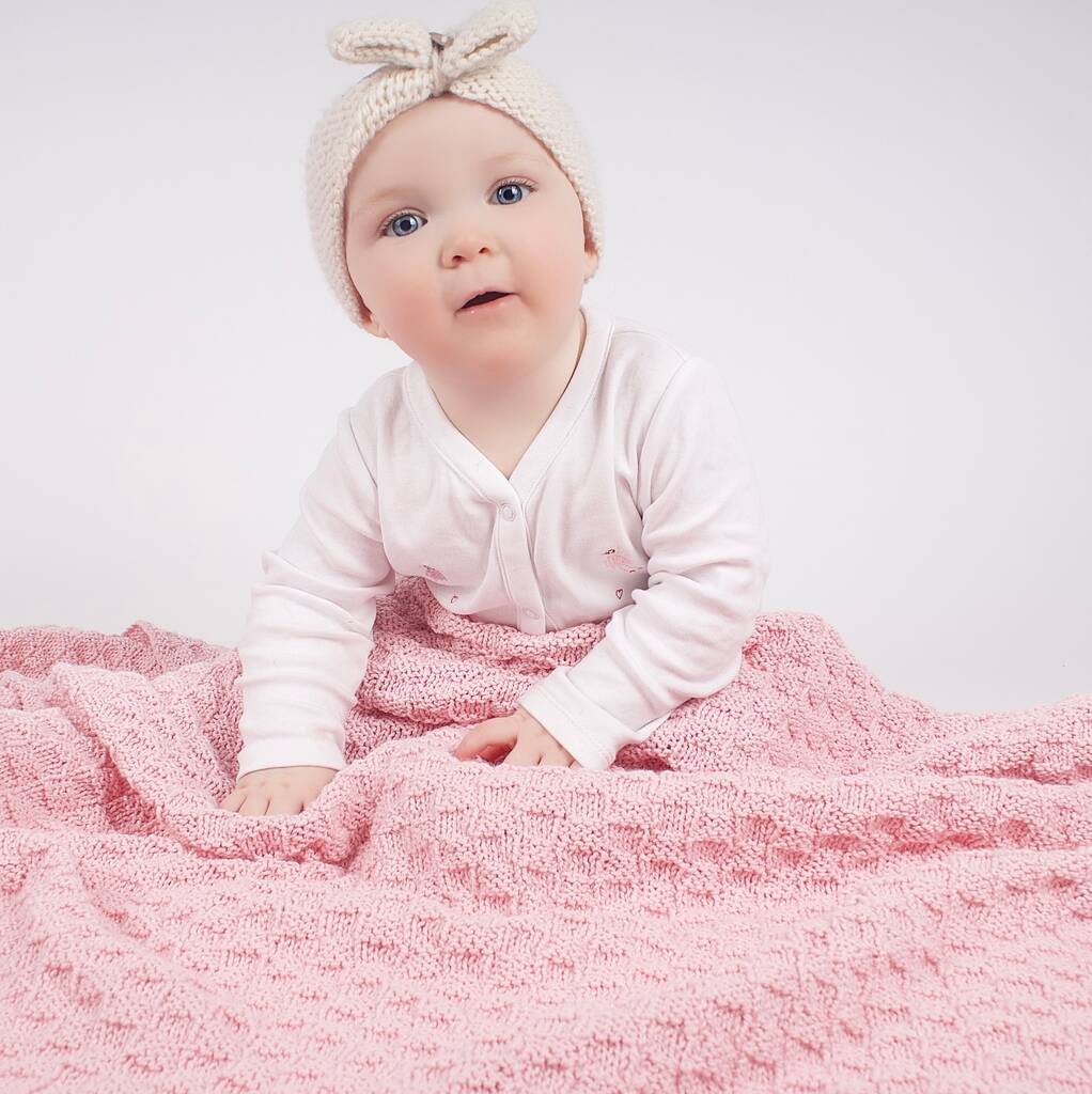 Molly Baby Blanket Easy Knitting Kit, 1 of 7