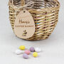 Easter Basket Personalised Wooden Tag, thumbnail 3 of 6