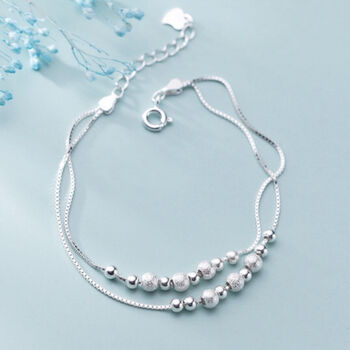18th Birthday Sterling Ball Bracelet, 3 of 5