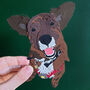 Personalised Pet Portrait Papercut, thumbnail 9 of 10