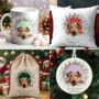 Personalised Christmas Airedale Terrier Break Through, thumbnail 1 of 10
