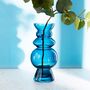 Glass Vase In Rich Blue, thumbnail 1 of 3