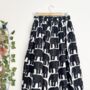 Gingham Cotton Midi Skirt, 1950 Skirt, thumbnail 3 of 3