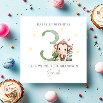Cheeky Monkey Birthday Card, 2 of 2