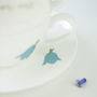 Bluebells Personalised China Teapot Cup And Saucer, thumbnail 3 of 3