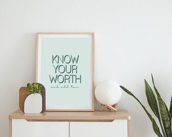 Know Your Worth, And Add Tax Print, 5 of 5