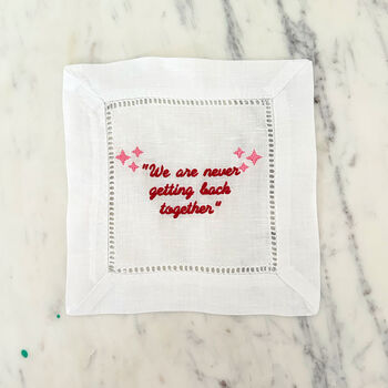 Four Taylor Swift Inspired Cocktail Napkins, 4 of 6