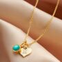 Birthstone Necklace With Initial And Real Diamonds, thumbnail 9 of 12