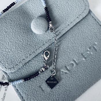 Aston Villa Avfc Bead Bracelet With Heart Charm, 6 of 6