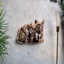 Handcrafted Copper Cat Cake Mold And Decorative Wall Art, thumbnail 8 of 8