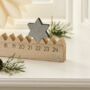Christmas Silver Star Wooden Advent Calendar, thumbnail 1 of 2