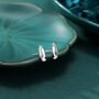 Penguin Stud Earrings In Sterling Silver, thumbnail 5 of 11