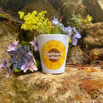 Sunflower House Number / Name Plant Pot, 3 of 6