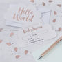 Rose Gold Foiled Baby Shower Invitations, thumbnail 1 of 3
