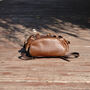 Genuine Leather Backpack In Russet Brown, thumbnail 7 of 12