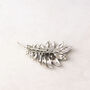 Sterling Silver Marcasite Leaves Small Brooch, thumbnail 5 of 11