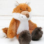 Woodland Trio, Red Squirrel, Fox And Hedgehog Toys, thumbnail 4 of 7