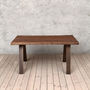 Albert Natural Walnut Dining Table A Shaped Legs, thumbnail 2 of 7