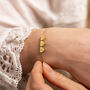 Family Mini Heart Initial Personalised Slider Bracelet, thumbnail 1 of 10
