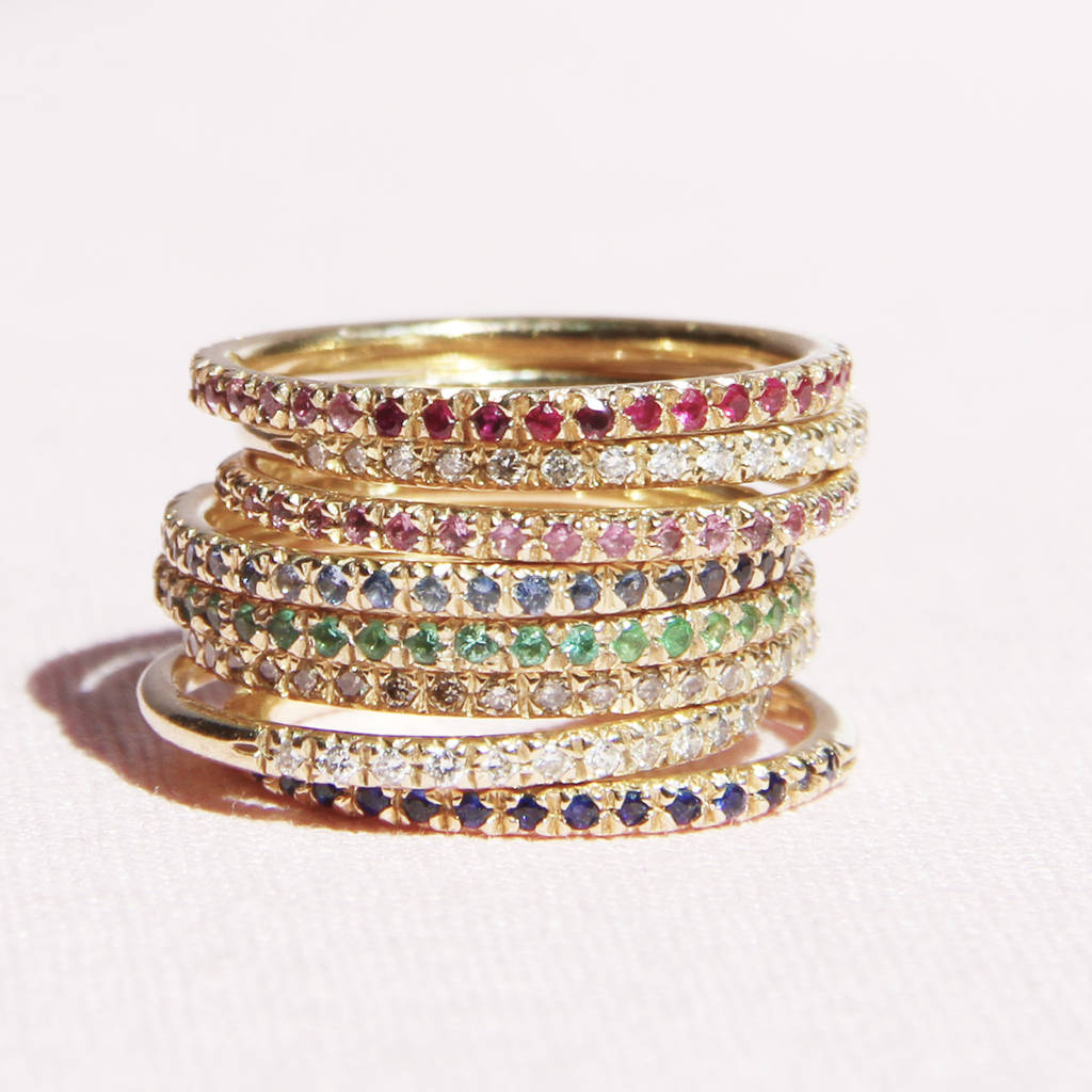 Gold Or Silver Eternity Rings, 1 of 11