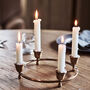 Luna Brass Candle Centrepiece, thumbnail 1 of 6