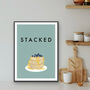 Stacked Pancakes Kitchen Print, thumbnail 3 of 3