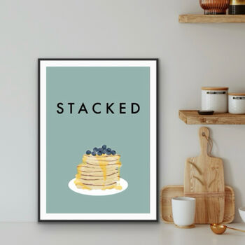 Stacked Pancakes Kitchen Print, 3 of 3