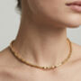 Shikaku 18 K Gold Plated Medium Bead Necklace, thumbnail 5 of 5