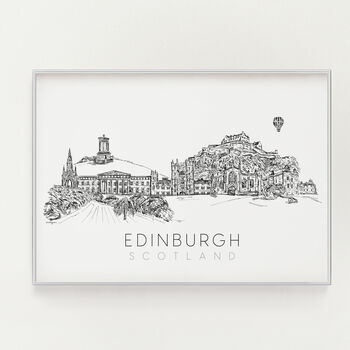 Edinburgh Skyline Print, 3 of 5