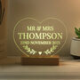 Personalised Wedding Heart LED Light Gift, thumbnail 4 of 10
