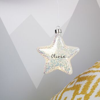 Rainbow Ombre Hanging Star LED Light Decoration, 8 of 12