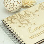 Personalised Engraved Vines Wooden Wedding Guest Book, thumbnail 3 of 6