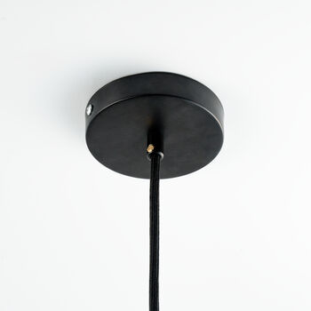 Artisan Narrow Dark Copper Pendant Lamp, Hand Hammered Minimalist Lighting *Copper Fixtures Included*, 4 of 10