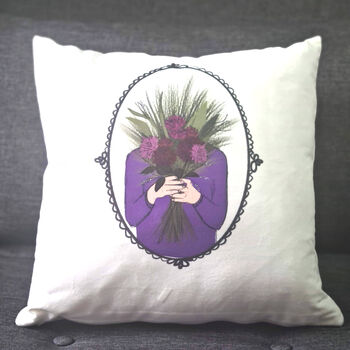 Personalised Birth Flower Cushion Gift, 2 of 11