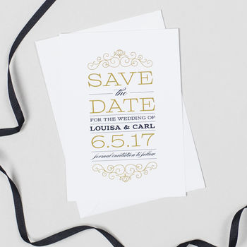 Eva Wedding Save The Date Cards, 2 of 3