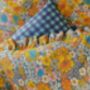 Retro Gingham Organic Cotton Pillow Case Flat, thumbnail 4 of 4