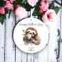 Personalised Mother's Day Sloth Drink Decoration, thumbnail 1 of 2