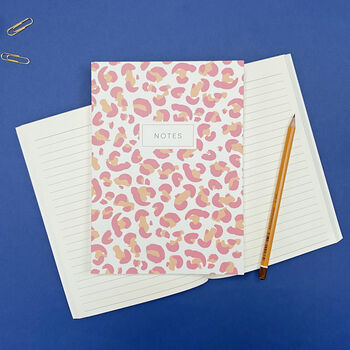 Pink Leopard Print Notebook, 5 of 7