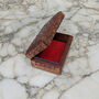Gothic Wooden Gift; Floral Triquetra Carved Box, thumbnail 3 of 5