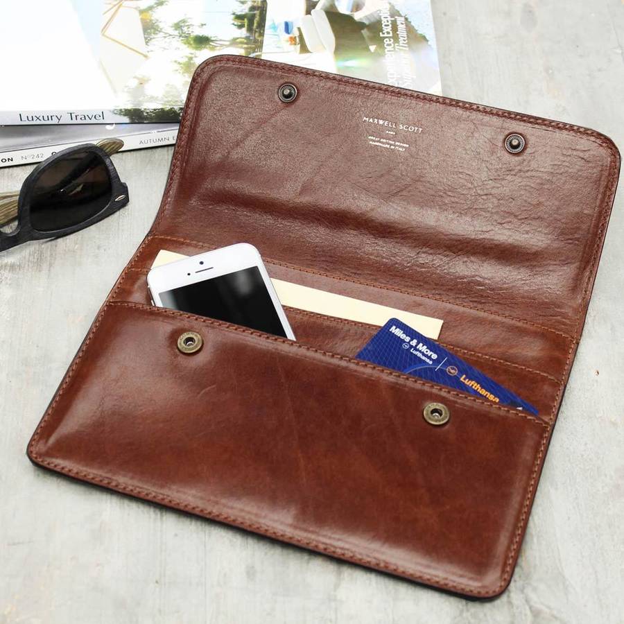 Personalised Leather Travel Wallet. 'The Torrino', 1 of 12