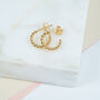 Alhambra Mini Piccolo Twisted Gold Plated Hoops, thumbnail 1 of 4