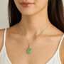Personalised Sterling Silver Jade Necklace, thumbnail 2 of 10