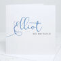 Personalised Best Man Calligraphy Wedding Card, thumbnail 1 of 4