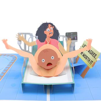 'Sorry Mum' Cheeky Pop Up Mother's Day Card With Funny 3D Birth, 5 of 10
