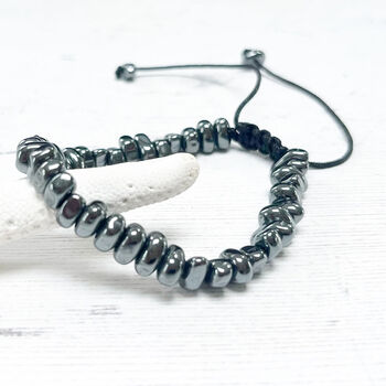 Modern Beaded Natural Stone Bracelet | Gift For Him, 5 of 5