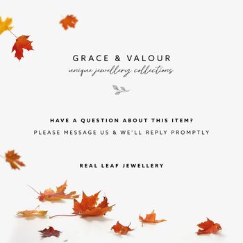 Cottonwood Real Leaf Necklace Small Size, Heart Shaped Natural Leaf, Mothers Day Gift Idea, 10 of 11