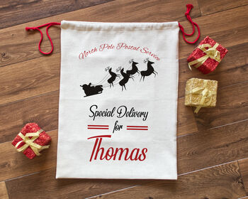 Personalised Christmas Special Delivery Santa Sack, 4 of 4